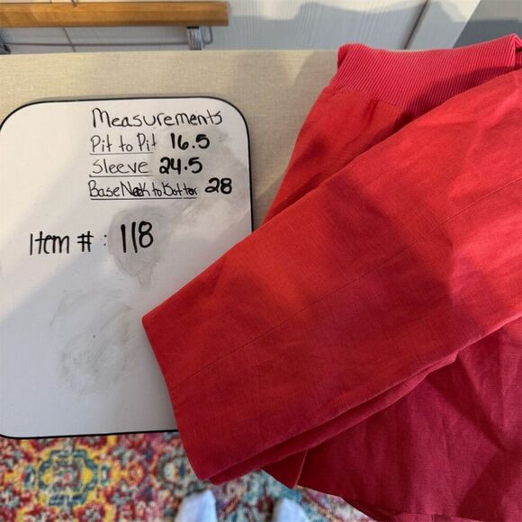 7 For All Mankind Women's coral Cotton Linen Casual Jacket NWT - Picture 8 of 8